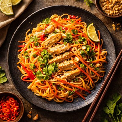 Thai peanut noodles