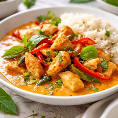 Thai red curry chicken