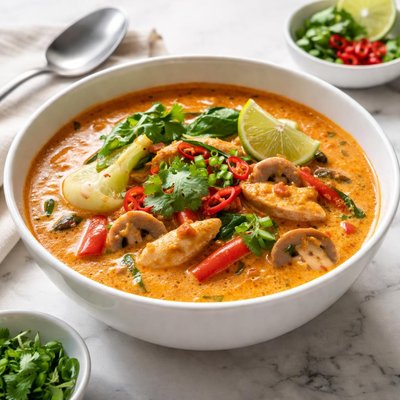 Thai red curry soup