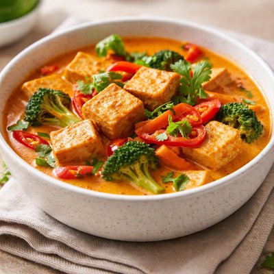 Thai red curry with tofu