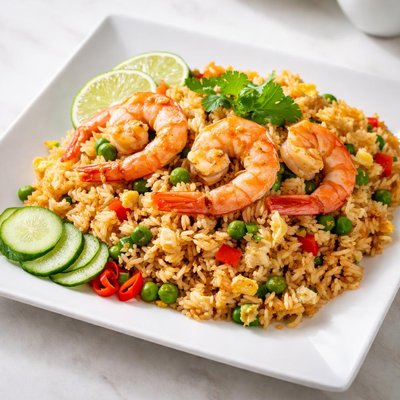Thai shrimp fried rice