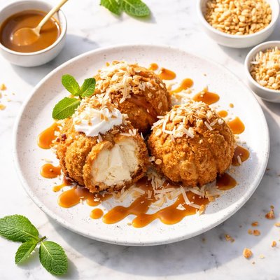 Thai signature fried ice cream