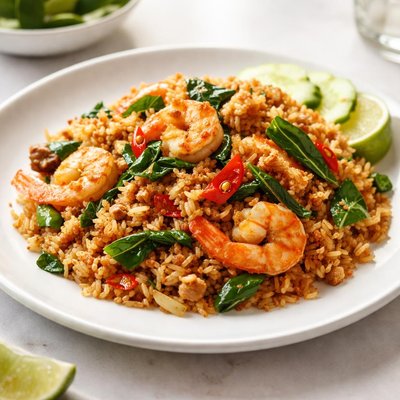 Thai spicy basil fried rice