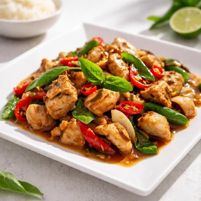 Thai stir fried chicken