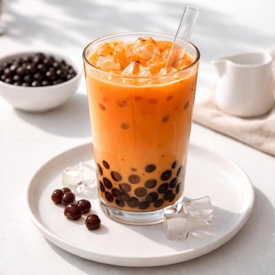 Thai tea boba