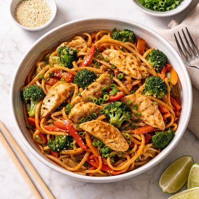 The define dish chicken lo mein