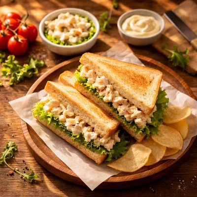 Theobroma chicken mayonnaise sandwich