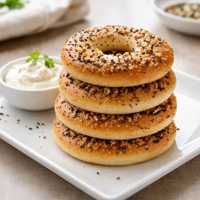 Thin keto bagels