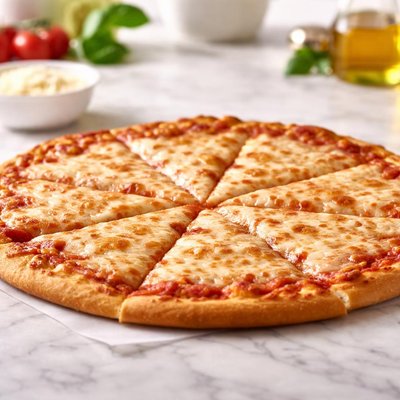 Thin slice cheese pizza