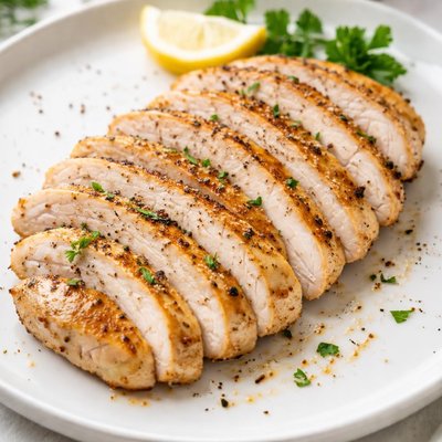 Thin sliced chicken breast