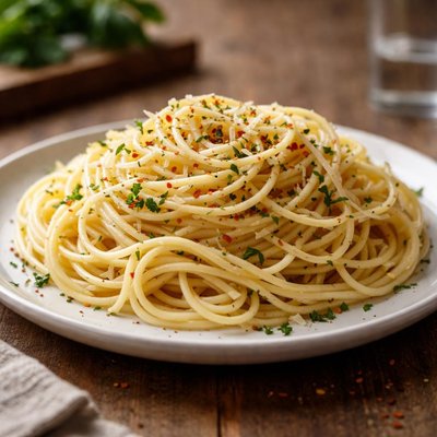 Thin spaghetti noodles