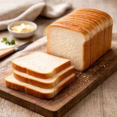 Thin white bread