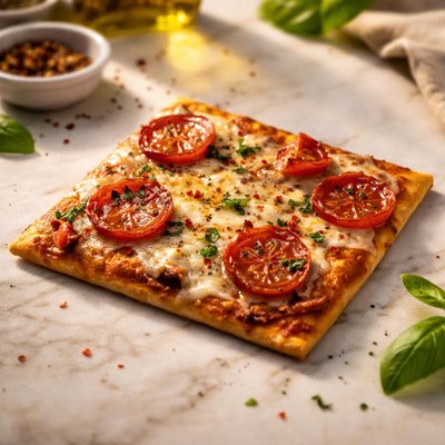 薄脆方形披萨片