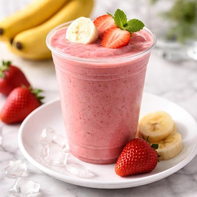 Thirstys strawberry and banana smoothie small