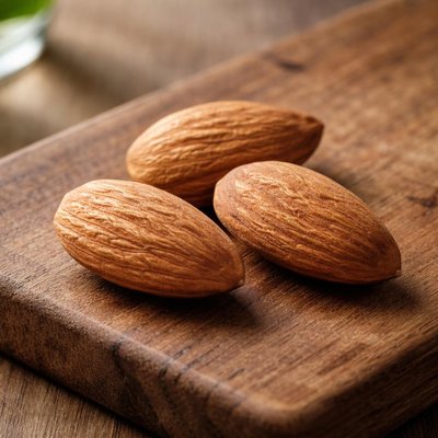 Three almonds