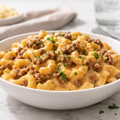Three cheese hamburger helper