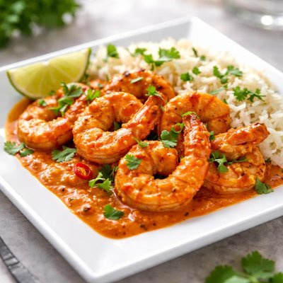 Tikka masala shrimp