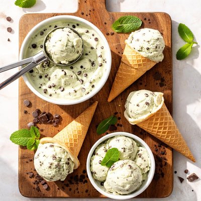 Tilamook mint chip ice cream