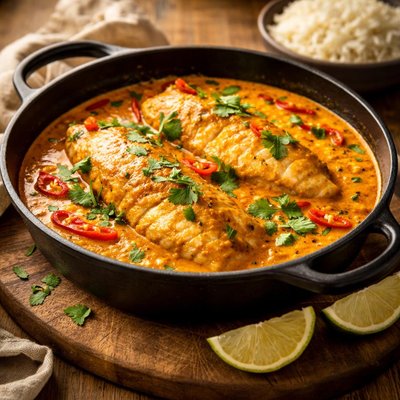 Tilapia fish curry