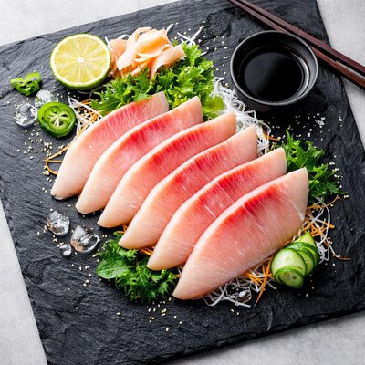 Tilapia sashimi