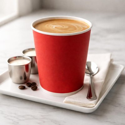 Tim hortons large brewed coffee withdouble cream