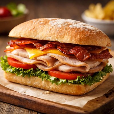 Tim hortons turkey bacon artisian sandwhich