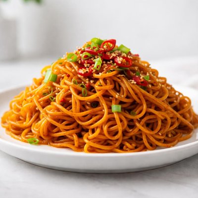 Tingly chili momofuku noodles