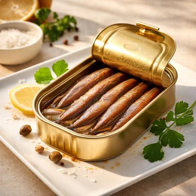Tinned anchovy
