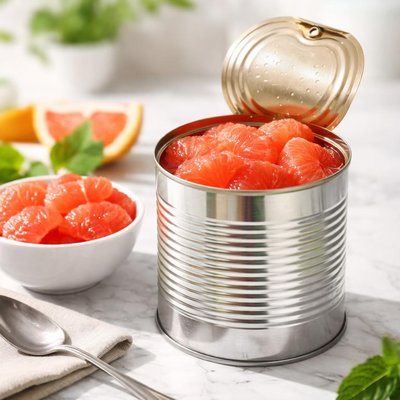 Tinned red grapefruit