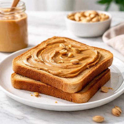 Toas with peanut butter