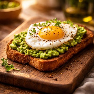 Toast avocado egg