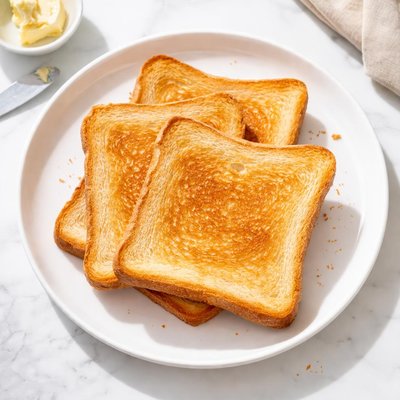 Toast bread slices