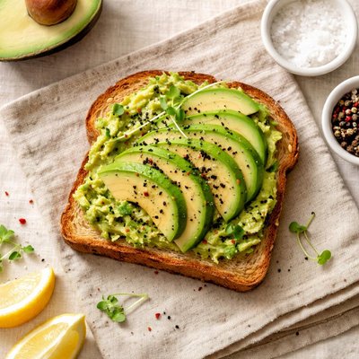 Toast with a avocado
