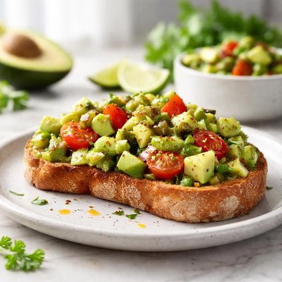 Toast with avocado salsa