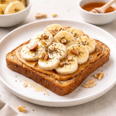 Toast with banana