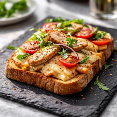 奶酪火腿面包片