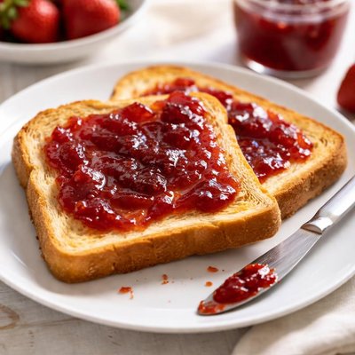 Toast with jelly