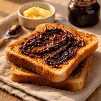 Toast with marmite