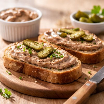 Toast with pate