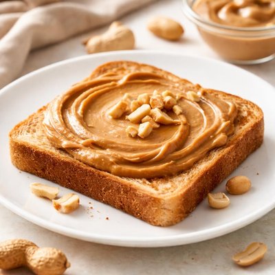 Toast with peanut butter