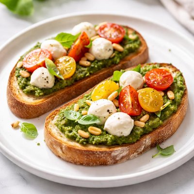 Toast with pesto