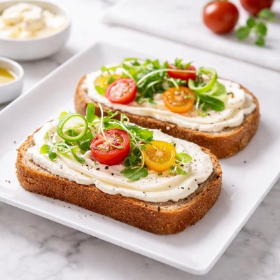 Toast with philadelphia