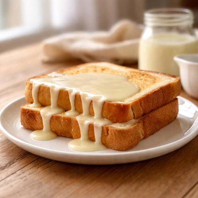Toast with sweet milk