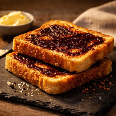 Toast with vegemite