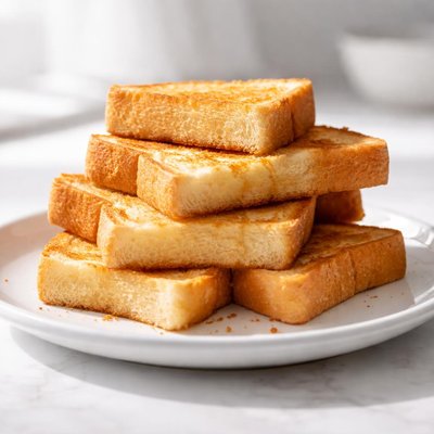 Toasted bread pieces