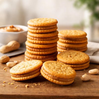 Toasty peanut butter crackers