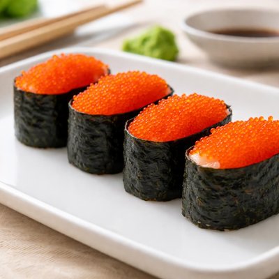 Tobiko sushi