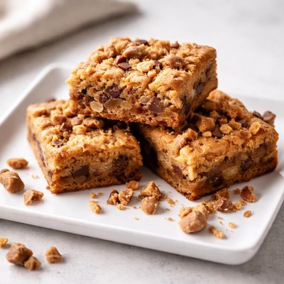Toffee crunch blondies