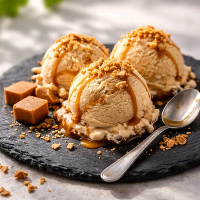 Toffee ice cream