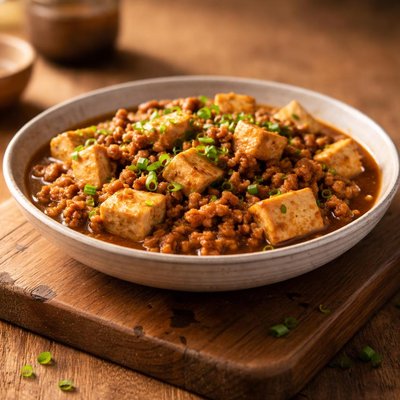 豆腐炒肉末